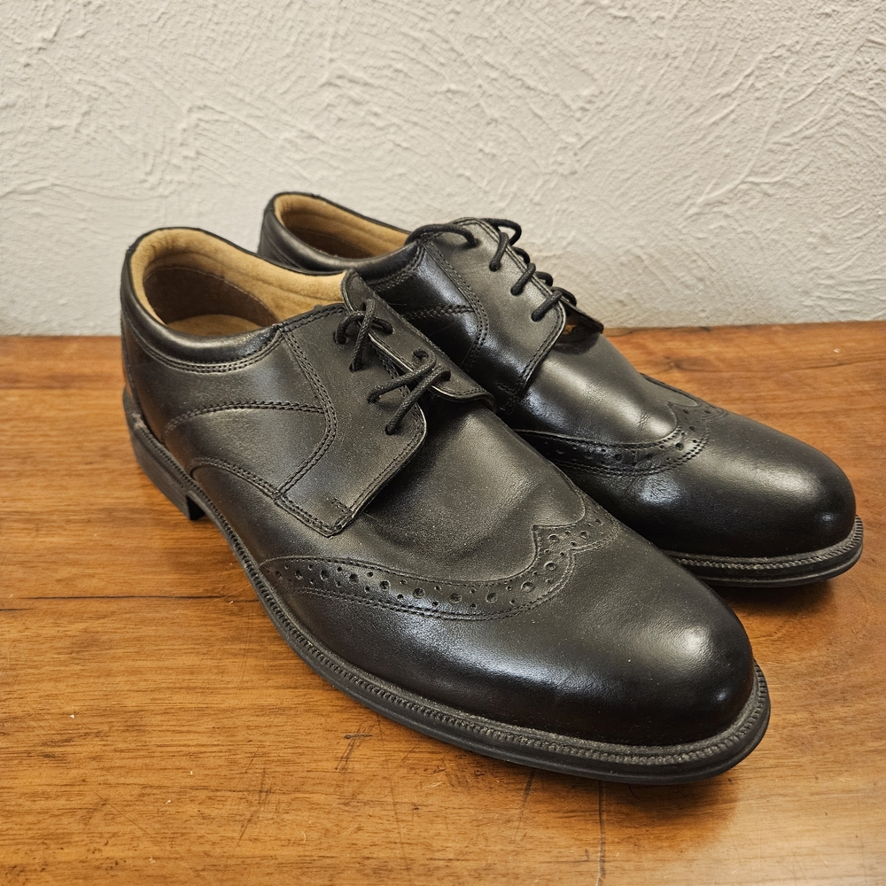 Florsheim Portfolio Wing Ox Leather Wing Tip 11702-001 Black Size 11.5 D